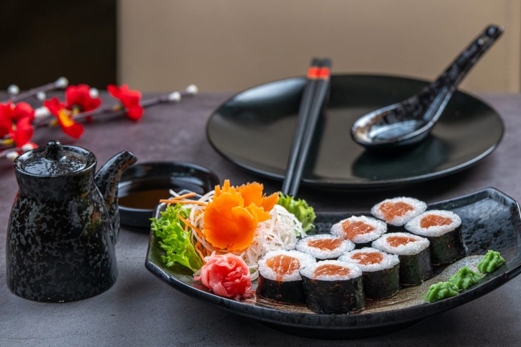 A special assorted sushi set made with fresh ingredients and meticulous preparation.